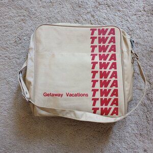 TWA 1970's Vintage Travel Bag, "Getaway Vacations"